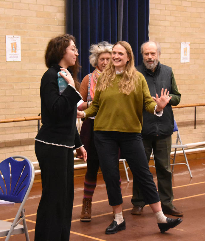 Valeria in rehearsal