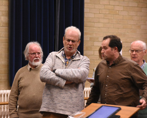 Principals rehearsing